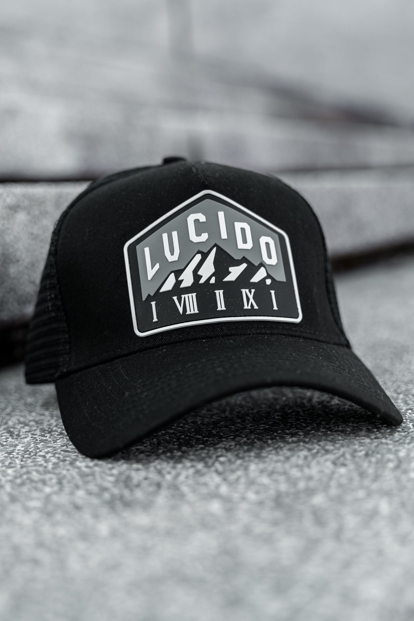 WHITE AND GREY MOUNTAIN TRUCKER