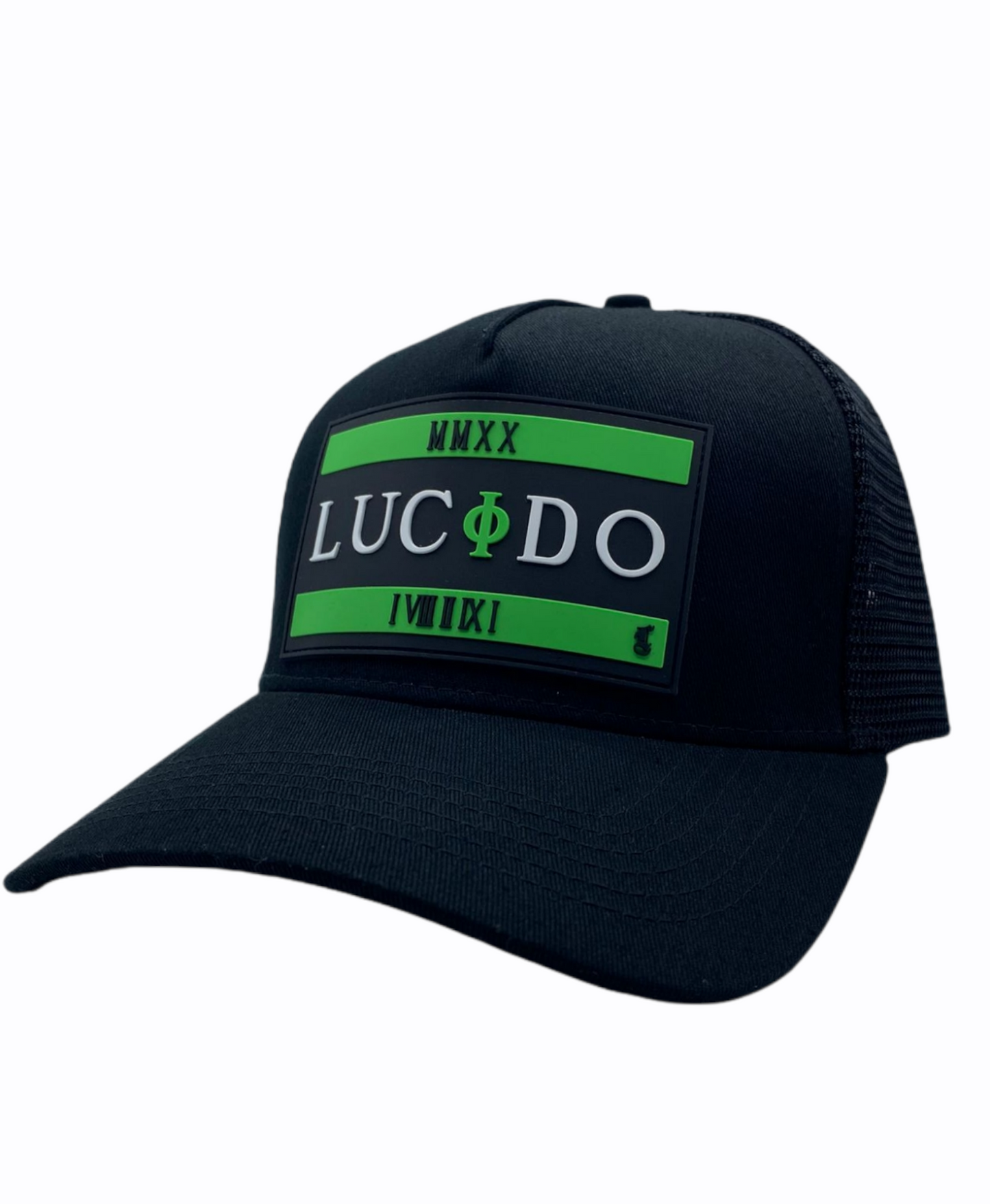 GREEN LUCIDO PATCH TRUCKER HAT