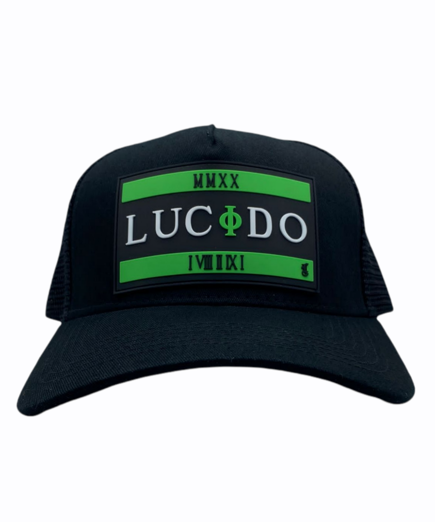 GREEN LUCIDO PATCH TRUCKER HAT
