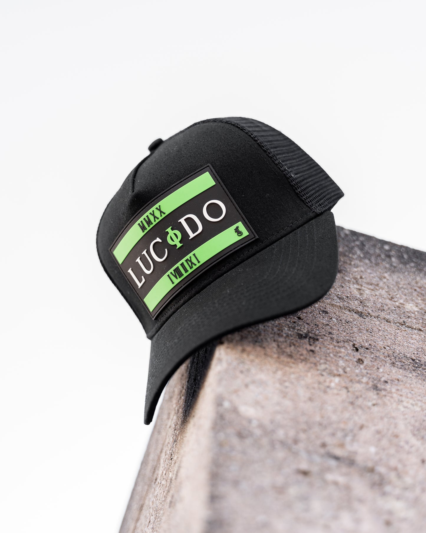 GREEN LUCIDO PATCH TRUCKER HAT